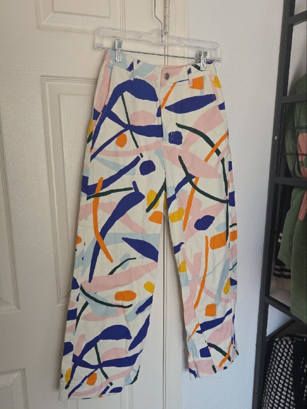 Gorman Abstract Print Wide-Leg Pants - Multicolor Size 8 - Picture 2 of 9
